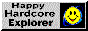 a small, dark blue button with a picture of a smiling cardinal and text reading Mountain State Furs